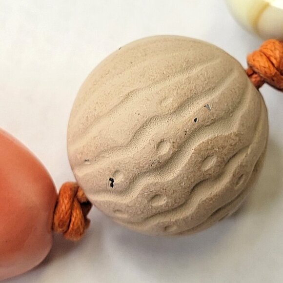 Chunky Pink Bead Necklace - Picture 5 of 11